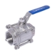 Picture of Ball Valve,Natco,EB-310E, 3piece,full bore,DN100mm,
screwed BSP female x female,1000wog,316 stainless steel,
handlever operated